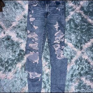 american eagle distressed skinny jeans